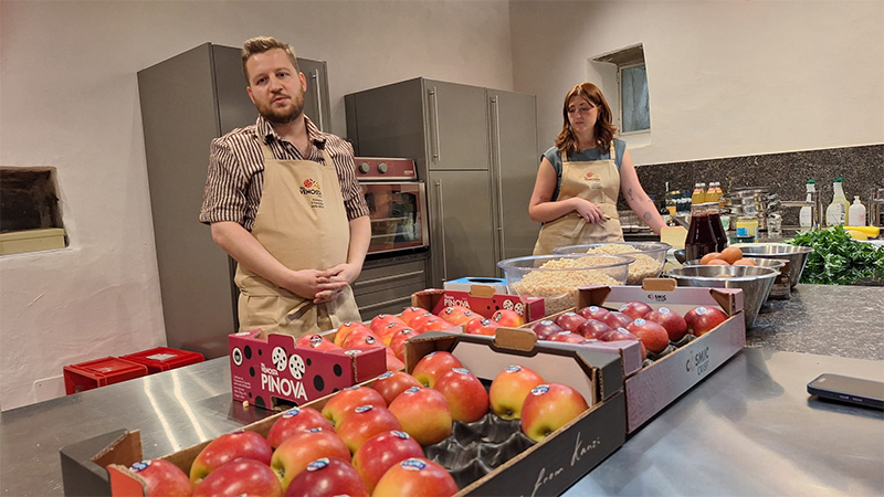 Lo chef Thomas Ortler del ristorante Flurin di Glorenza